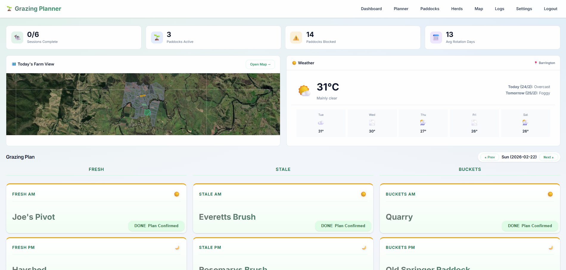Graze Application Screenshot